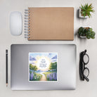 Matthew 19:26 Bible Verse Looking at Kiss-Cut Sticker 5.5″×5.5″