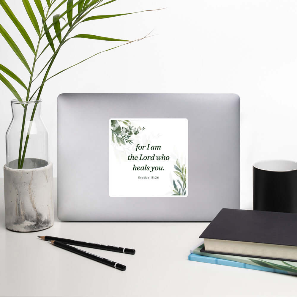 Exodus 15:26 Bible Verse, Gods voice Kiss-Cut Sticker Stationery
