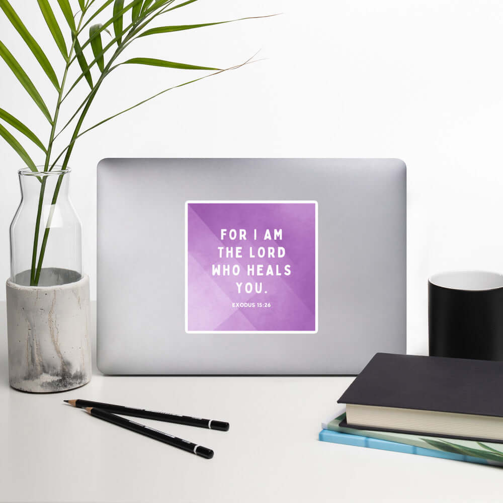 Exodus 15:26 Bible Verse, in his eyes Kiss-Cut Sticker Stationery