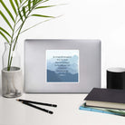 Joshua 1:9 Bible Verse, Courageous Kiss-Cut Sticker Stationery