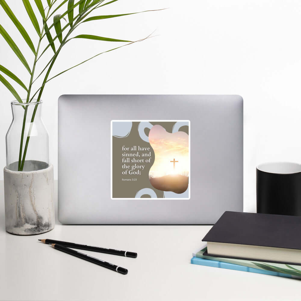 Romans 3:23 Bible Verse, the glory Kiss-Cut Sticker Stationery
