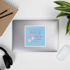 1 John 4:8 Bible Verse, doesn’t love Kiss-Cut Sticker Stationery