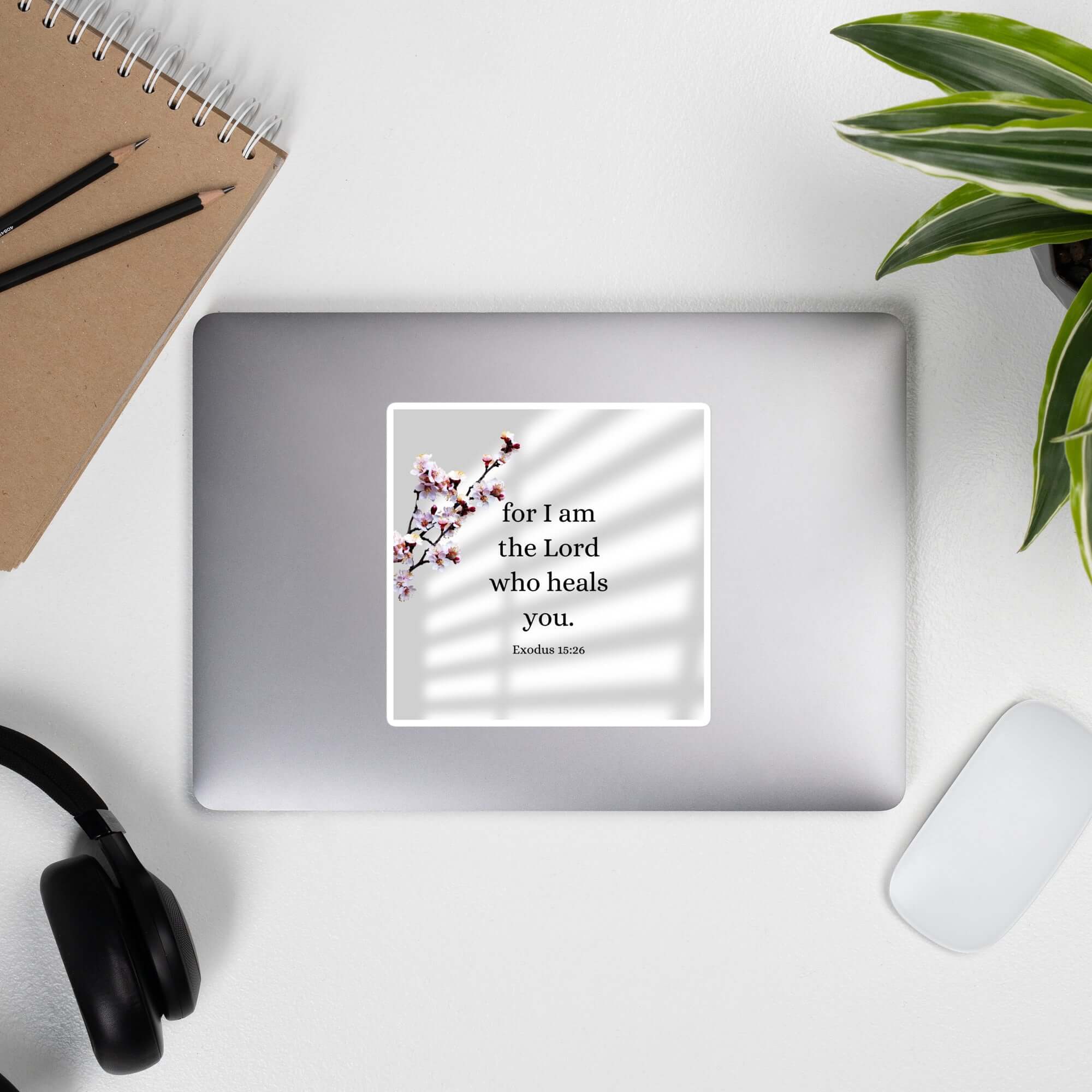Exodus 15:26 Bible Verse, diligently listen Kiss-Cut Sticker Stationery