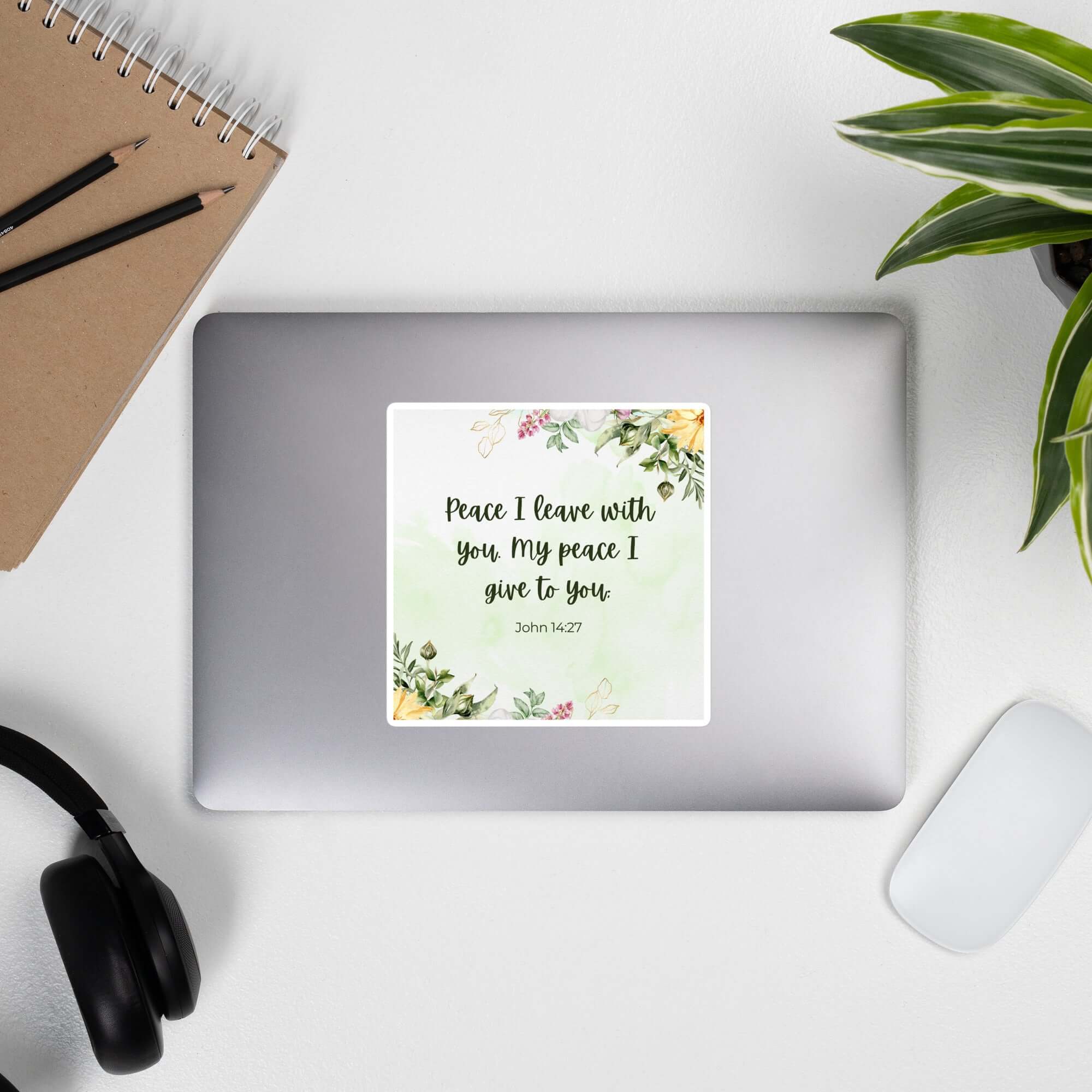 John 14:27 Bible Verse, My peace Kiss-Cut Sticker Stationery