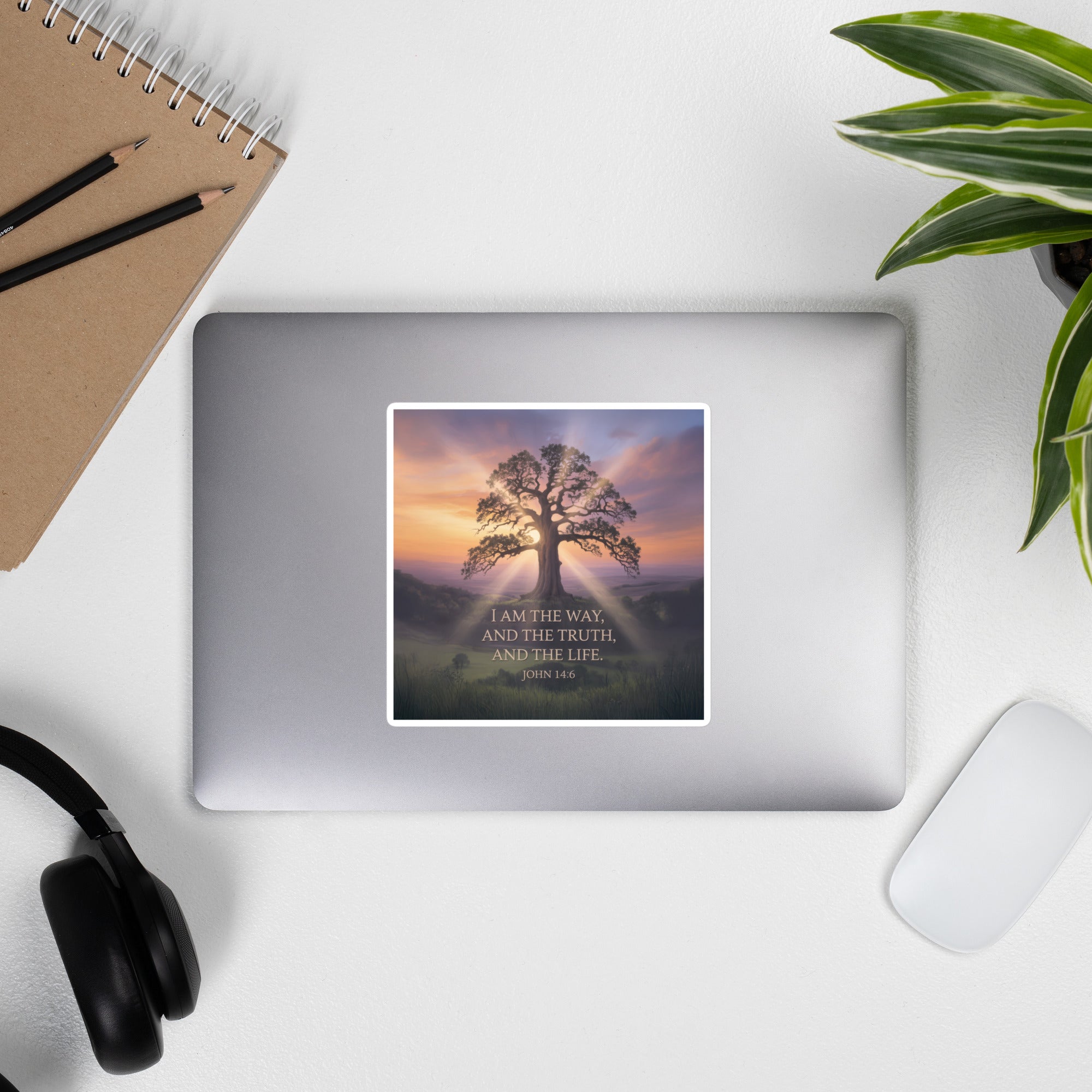 John 14:6 Bible Verse Jesus said Kiss-Cut Sticker