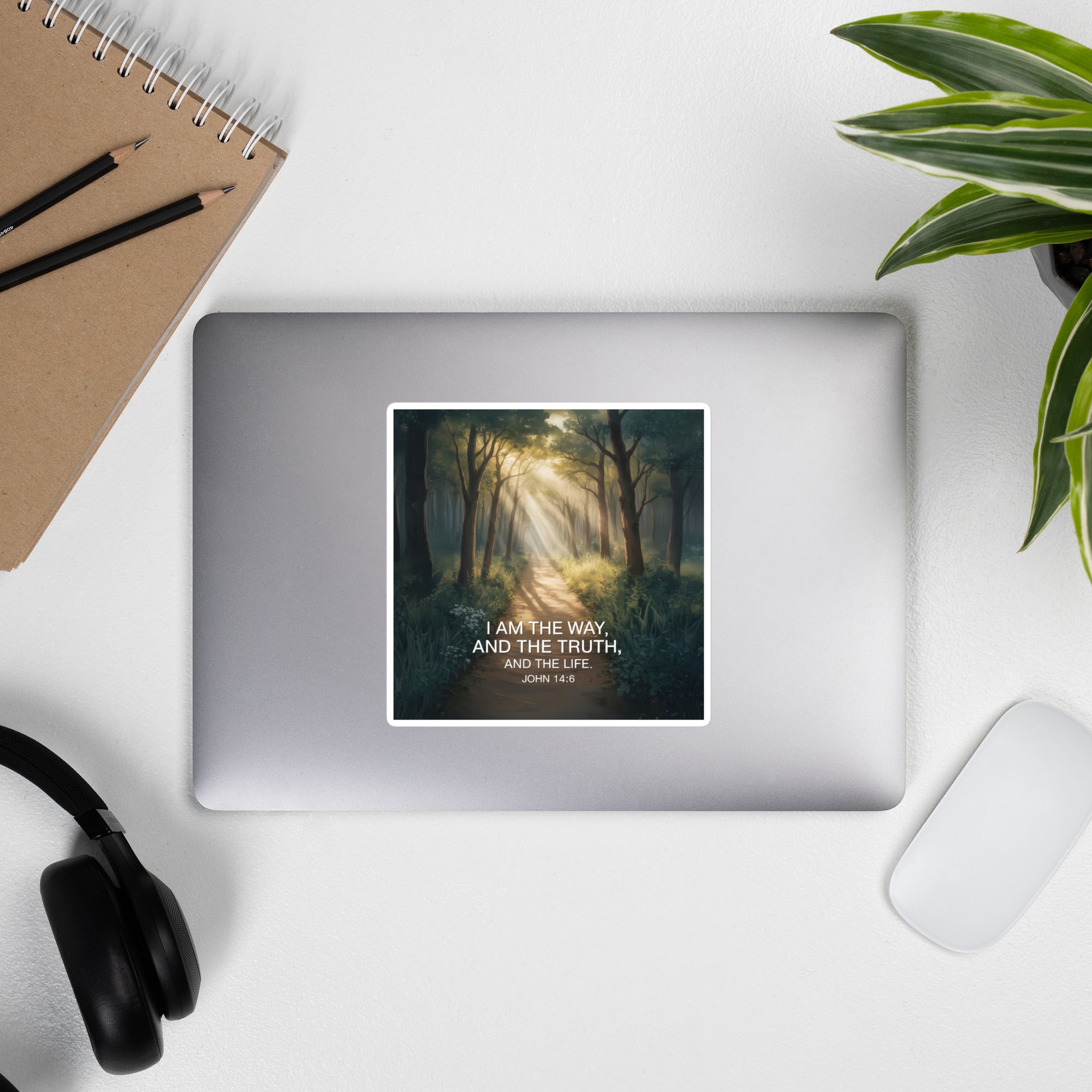 John 14:6 Bible Verse I Am Kiss-Cut Sticker