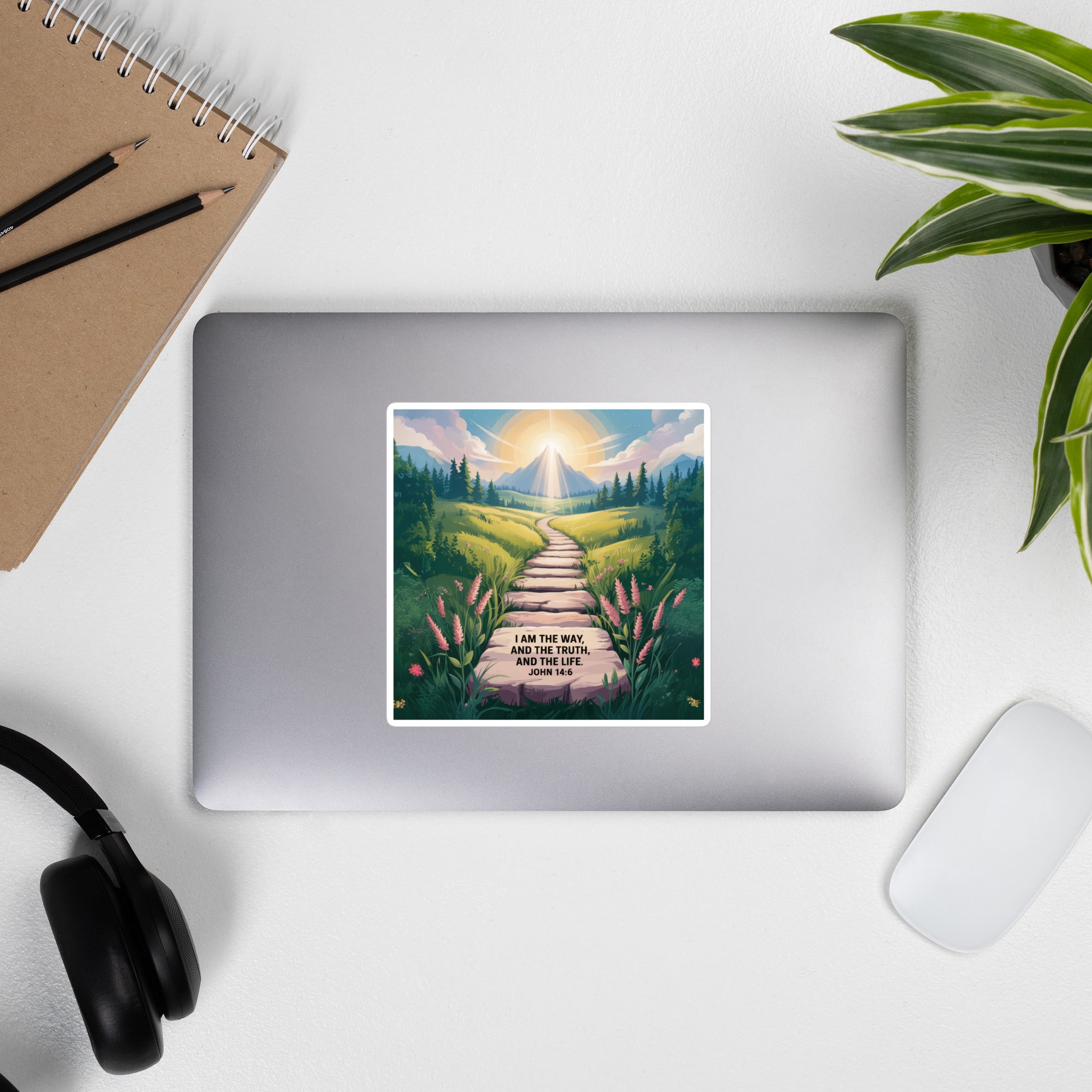 John 14:6 Bible Verse The Truth Kiss-Cut Sticker