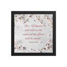 Romans 10:13 Bible Verse, the Lord Premium Luster Photo Paper Framed Poster Wall Art Black 10″×10″