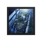 Psalm 23:1 Bible Verse, Shepherd Premium Luster Photo Paper Framed Poster Black 10″×10″