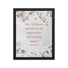 Romans 10:13 Bible Verse, the Lord Premium Luster Photo Paper Framed Poster Wall Art Black 11″×14″