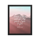 John 14:27 Bible Verse, I give you Premium Luster Photo Paper Framed Poster Wall Art Black 11″×14″