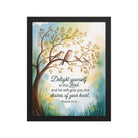 Psalm 37:4 Bible Verse, Yourself Premium Luster Photo Paper Framed Poster Black 11″×14″