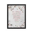 Romans 10:13 Bible Verse, the Lord Premium Luster Photo Paper Framed Poster Wall Art Black 12″×16″