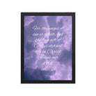 Romans 6:23 Bible Verse, free gift Premium Luster Photo Paper Framed Poster Wall Art Black 12″×16″