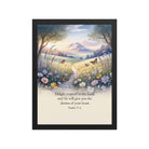 Psalm 37:4 Bible Verse, Delight Premium Luster Photo Paper Framed Poster Black 12″×16″