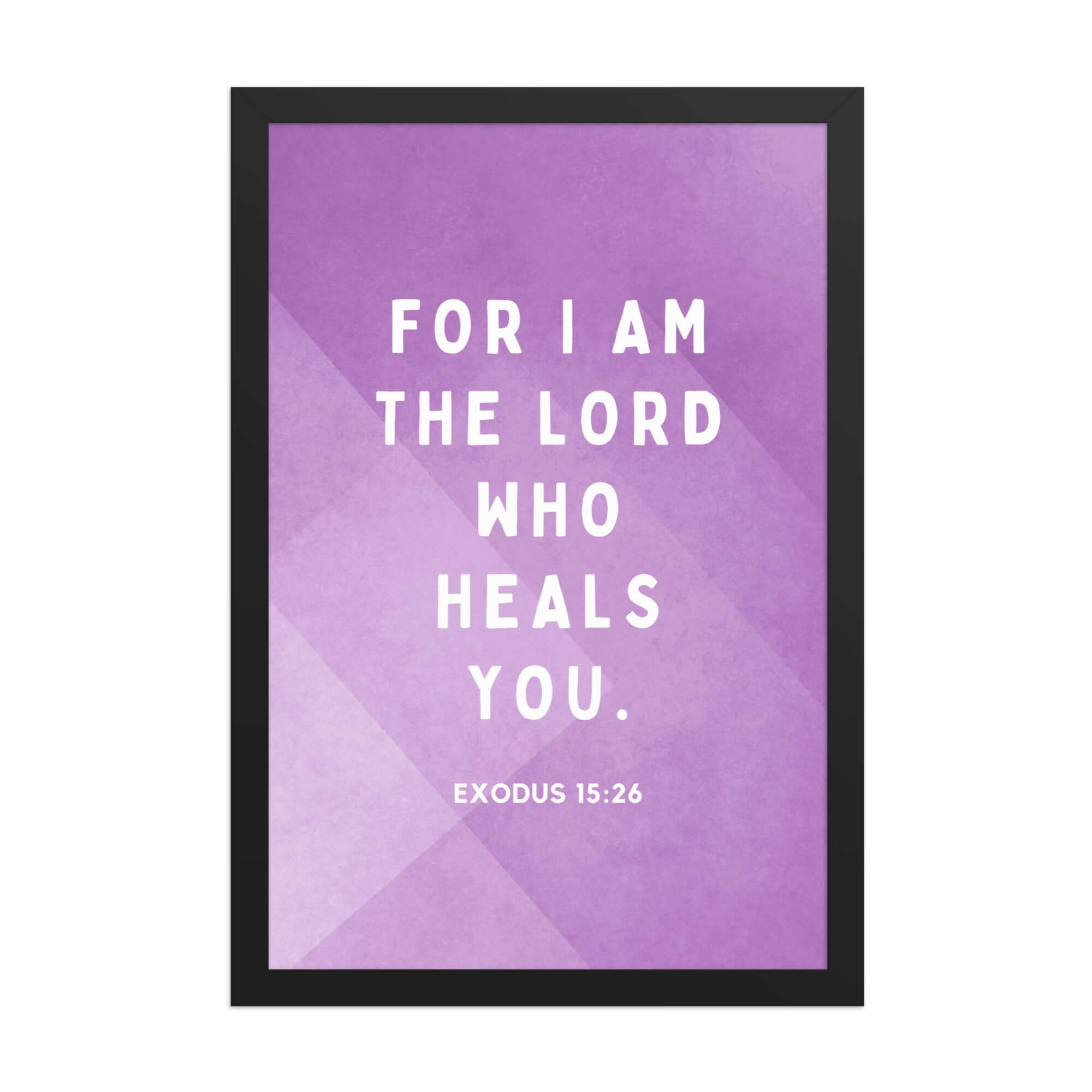 Exodus 15:26 Bible Verse, in his eyes Premium Luster Photo Paper Framed Poster Wall Art Black 12″×18″