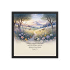 Psalm 37:4 Bible Verse, Delight Premium Luster Photo Paper Framed Poster Black 16″×16″