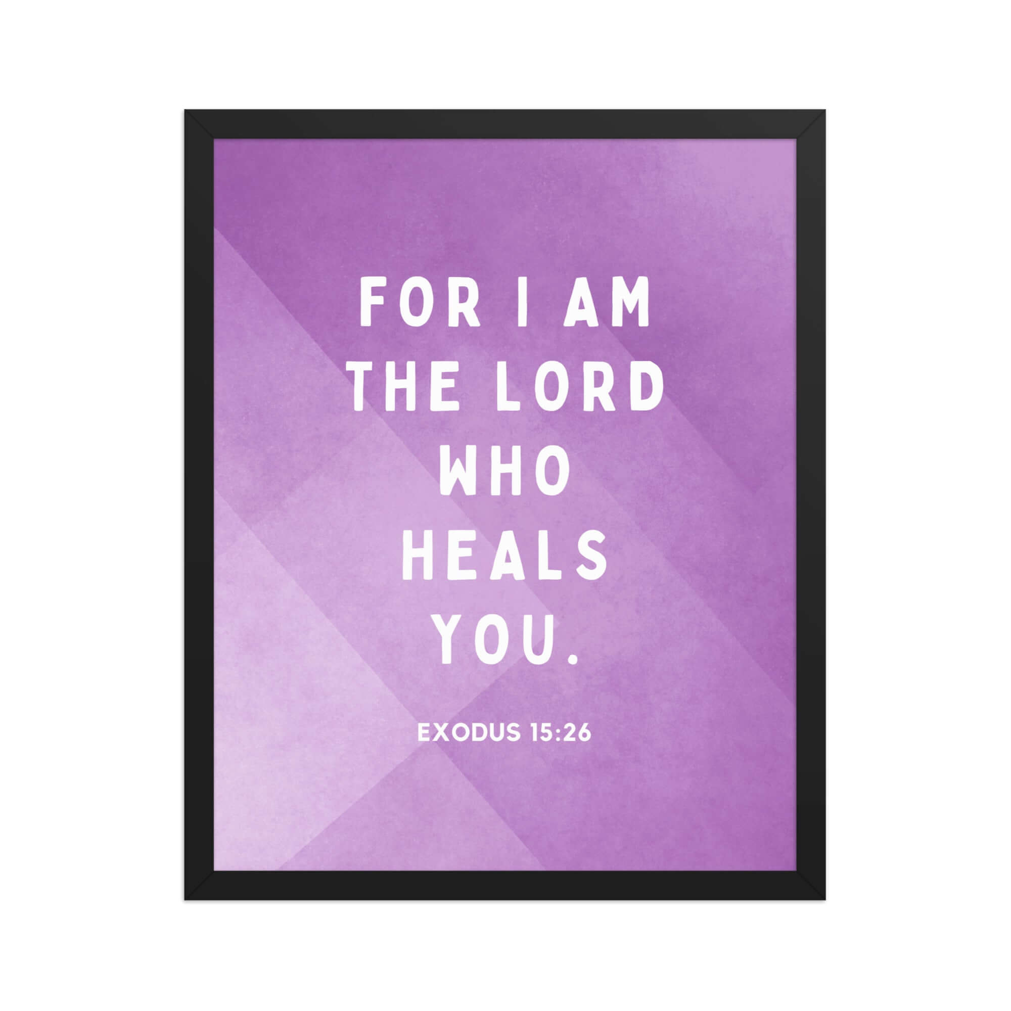 Exodus 15:26 Bible Verse, in his eyes Premium Luster Photo Paper Framed Poster Wall Art Black 16″×20″