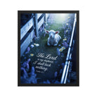 Psalm 23:1 Bible Verse, Shepherd Premium Luster Photo Paper Framed Poster Black 16″×20″