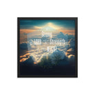 Ephesians 6:10 Bible Verse, be strong in the Lord Premium Luster Photo Paper Framed Poster Wall Art Black 18″×18″
