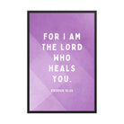 Exodus 15:26 Bible Verse, in his eyes Premium Luster Photo Paper Framed Poster Wall Art Black 24″×36″