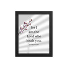 Exodus 15:26 Bible Verse, diligently listen Premium Luster Photo Paper Framed Poster Wall Art Black 8″×10″