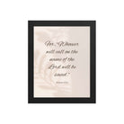 Romans 10:13 Bible Verse, Whoever Premium Luster Photo Paper Framed Poster Wall Art Black 8″×10″