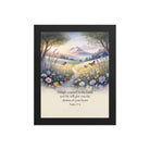 Psalm 37:4 Bible Verse, Delight Premium Luster Photo Paper Framed Poster Black 8″×10″