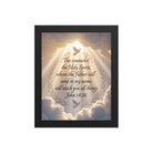 John 14:26 Bible Verse Counselor Premium Luster Photo Paper Framed Poster Black 8″×10″