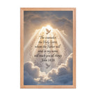 John 14:26 Bible Verse Counselor Premium Luster Photo Paper Framed Poster Red Oak 12″×18″