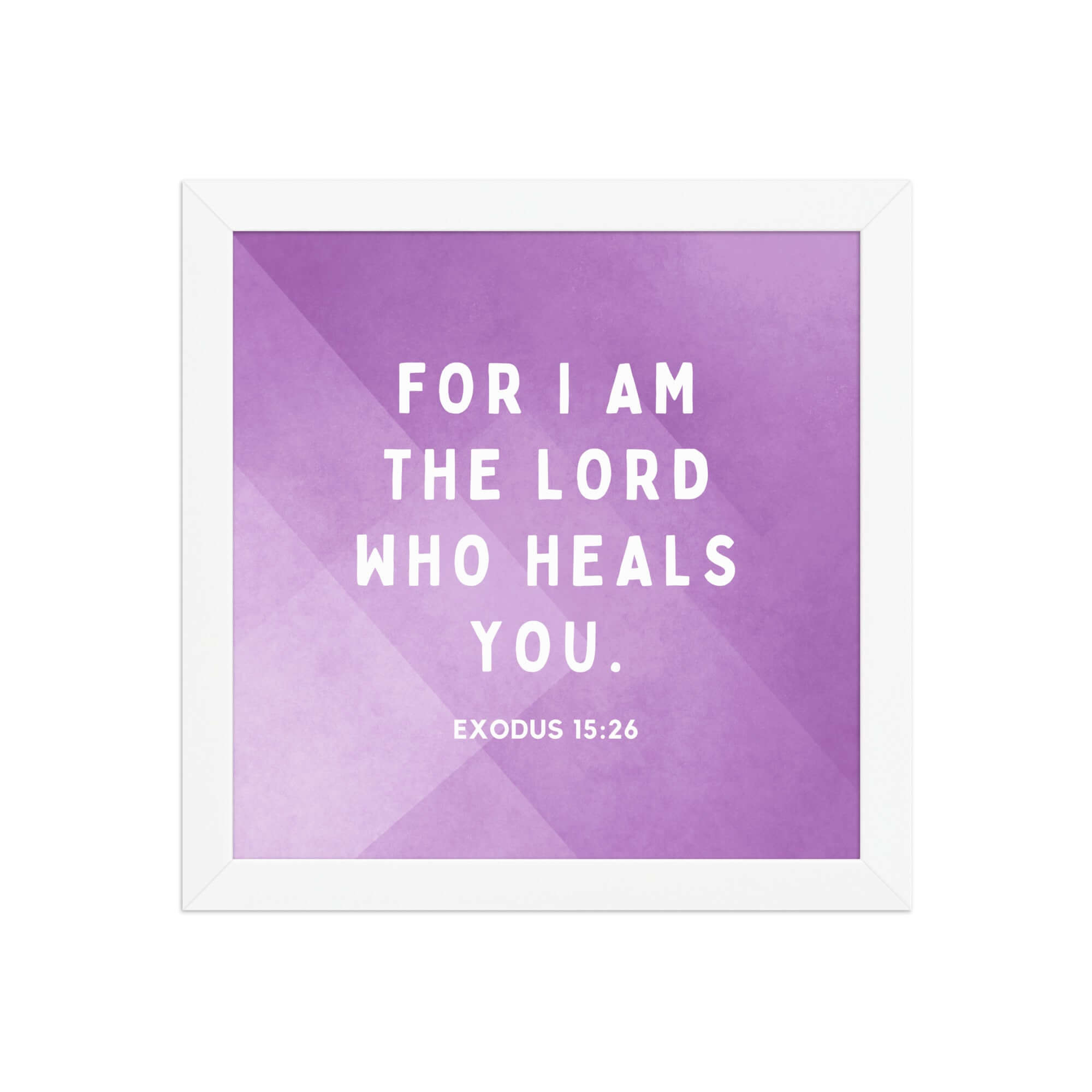 Exodus 15:26 Bible Verse, in his eyes Premium Luster Photo Paper Framed Poster Wall Art White 10″×10″