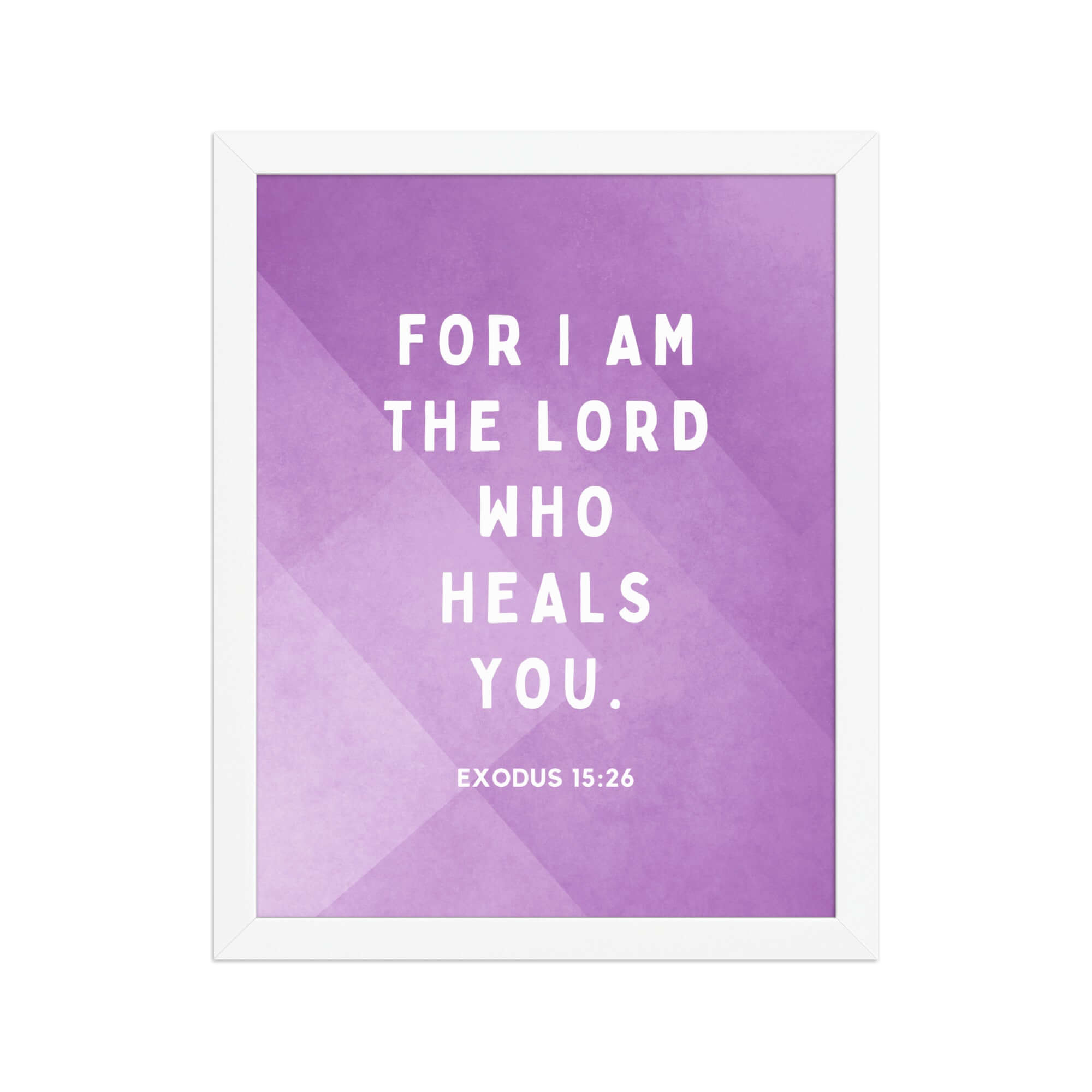 Exodus 15:26 Bible Verse, in his eyes Premium Luster Photo Paper Framed Poster Wall Art White 11″×14″