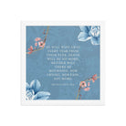 Revelation 21:4 Bible Verse, every tear Premium Luster Photo Paper Framed Poster Wall Art White 12″×12″