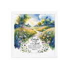 Psalm 37:4 Bible Verse, desires Premium Luster Photo Paper Framed Poster White 12″×12″