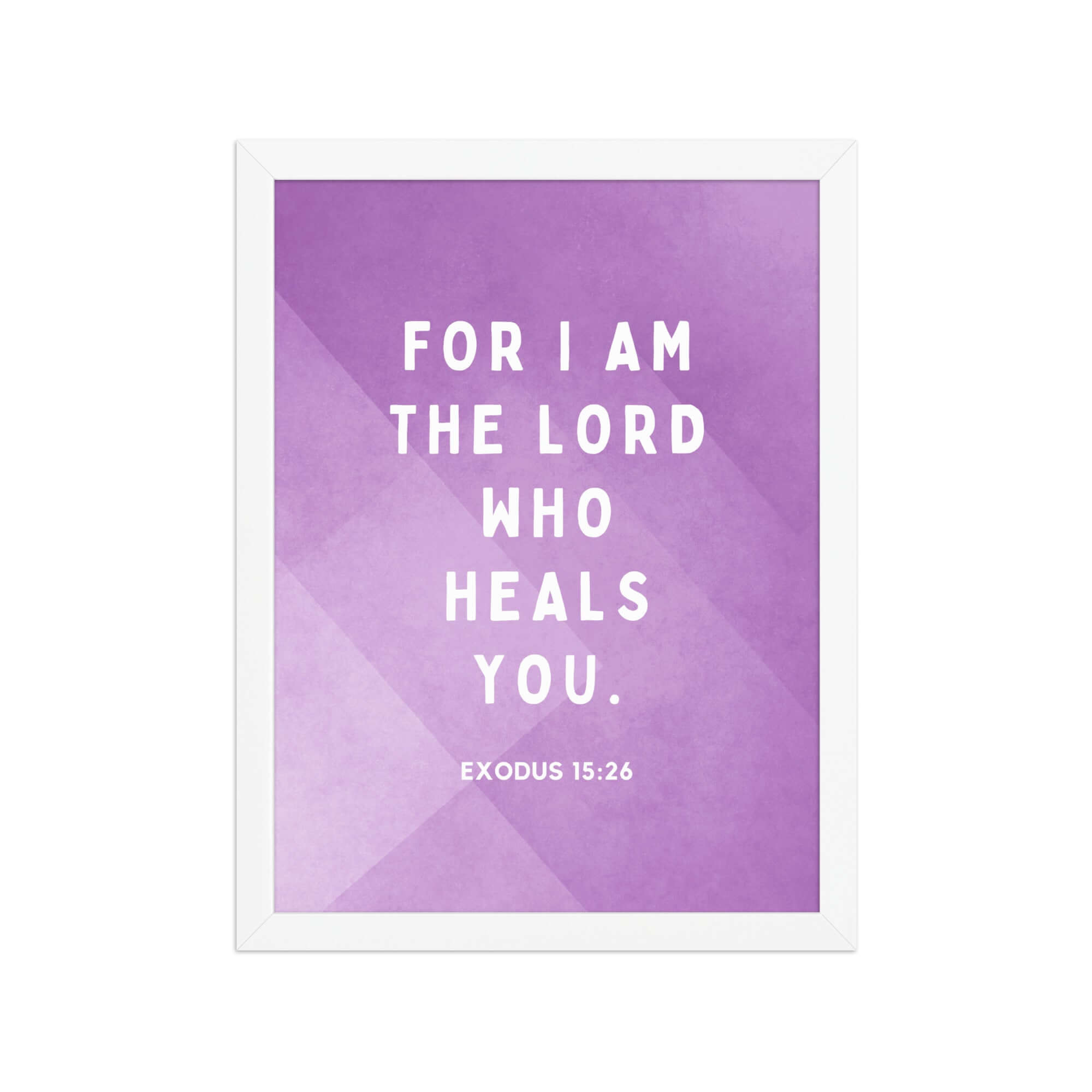 Exodus 15:26 Bible Verse, in his eyes Premium Luster Photo Paper Framed Poster Wall Art White 12″×16″
