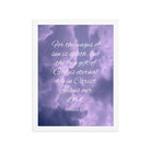 Romans 6:23 Bible Verse, free gift Premium Luster Photo Paper Framed Poster Wall Art White 12″×16″