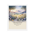 Psalm 37:4 Bible Verse, Delight Premium Luster Photo Paper Framed Poster White 12″×16″
