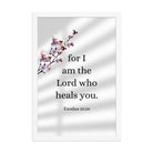 Exodus 15:26 Bible Verse, diligently listen Premium Luster Photo Paper Framed Poster Wall Art White 12″×18″