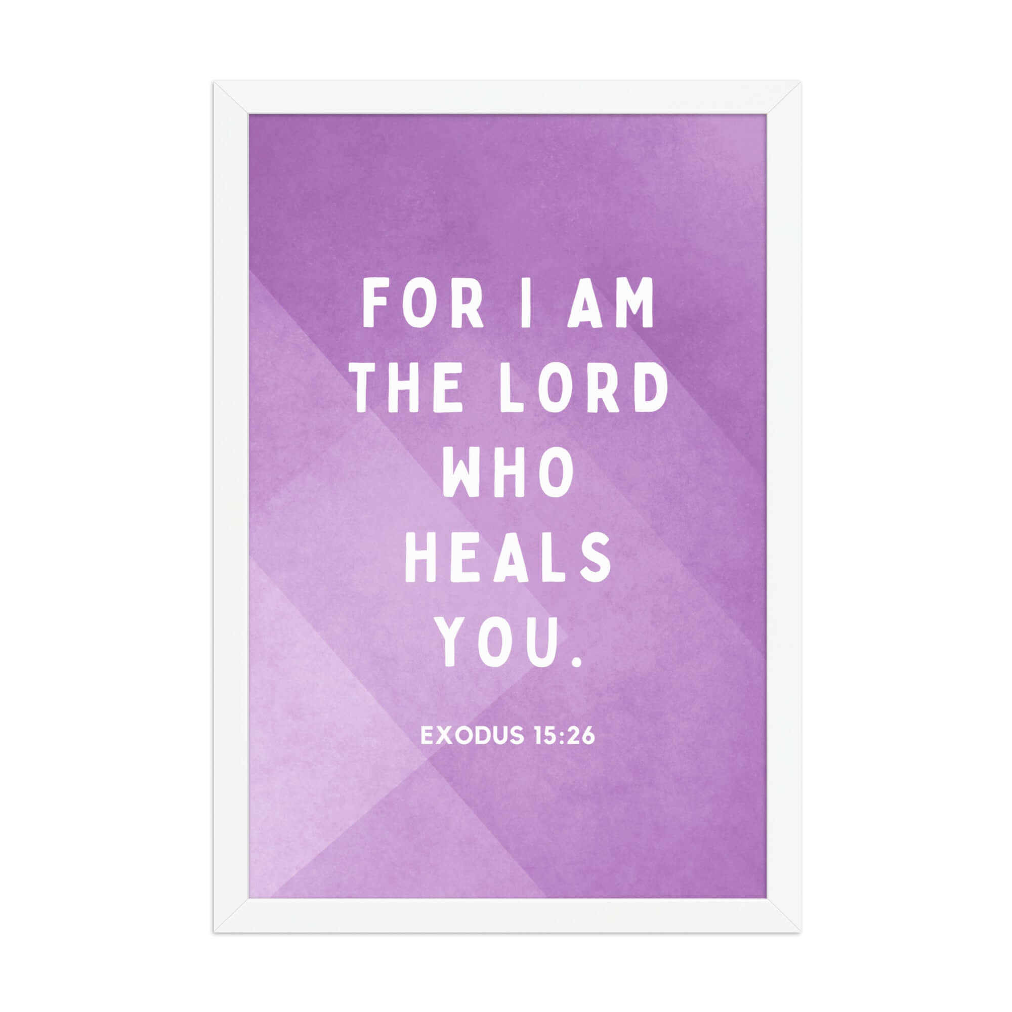 Exodus 15:26 Bible Verse, in his eyes Premium Luster Photo Paper Framed Poster Wall Art White 12″×18″