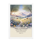 Psalm 37:4 Bible Verse, Delight Premium Luster Photo Paper Framed Poster White 12″×18″