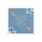 Revelation 21:4 Bible Verse, every tear Premium Luster Photo Paper Framed Poster Wall Art White 14″×14″