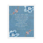 Revelation 21:4 Bible Verse, every tear Premium Luster Photo Paper Framed Poster Wall Art White 16″×20″