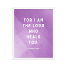Exodus 15:26 Bible Verse, in his eyes Premium Luster Photo Paper Framed Poster Wall Art White 16″×20″