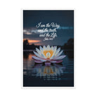 John 14:6 Bible Verse The Father Premium Luster Photo Paper Framed Poster White 24″×36″