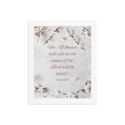 Romans 10:13 Bible Verse, the Lord Premium Luster Photo Paper Framed Poster Wall Art White 8″×10″