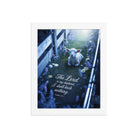 Psalm 23:1 Bible Verse, Shepherd Premium Luster Photo Paper Framed Poster White 8″×10″