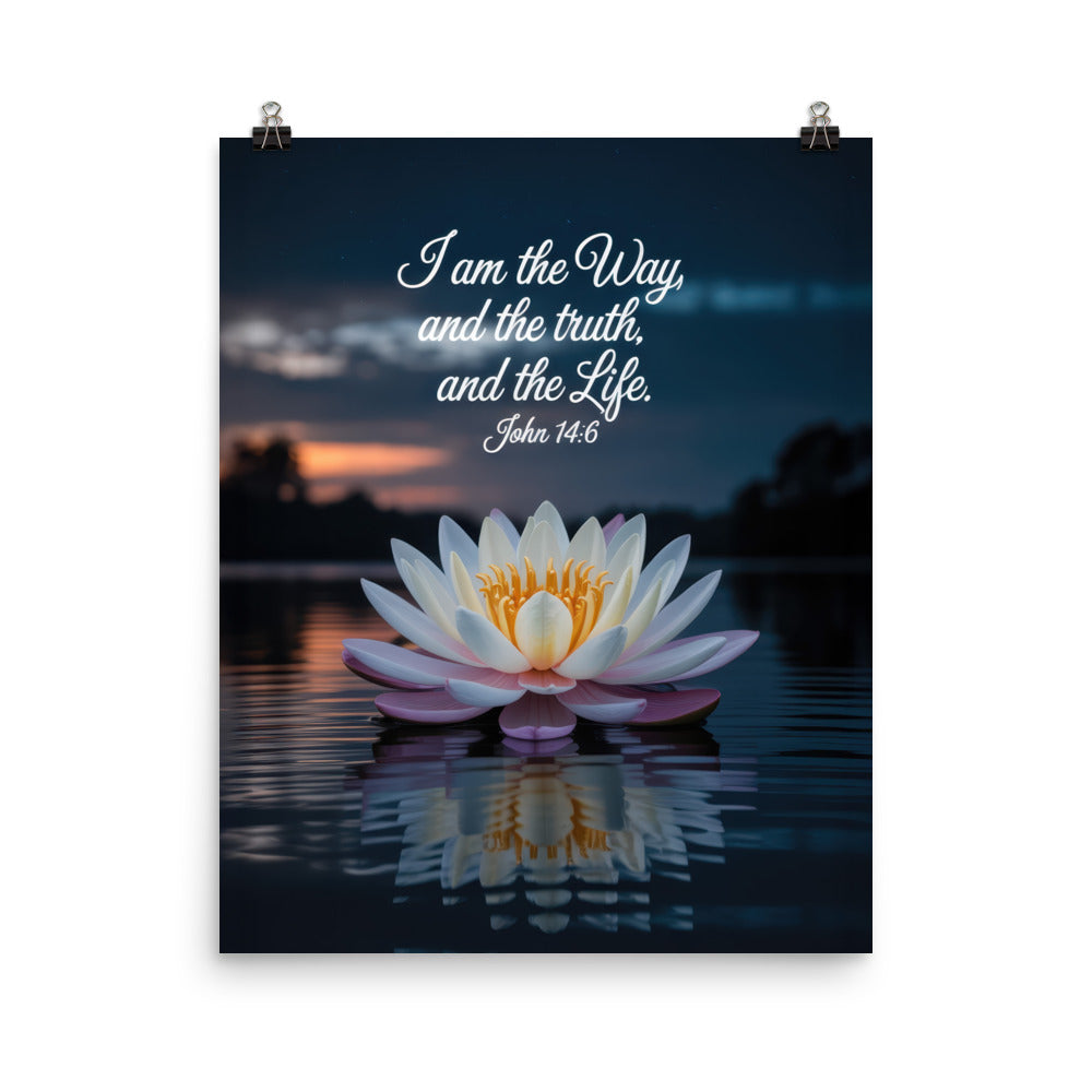 John 14:6 Bible Verse The Father Premium Luster Photo Paper Poster 16″×20″