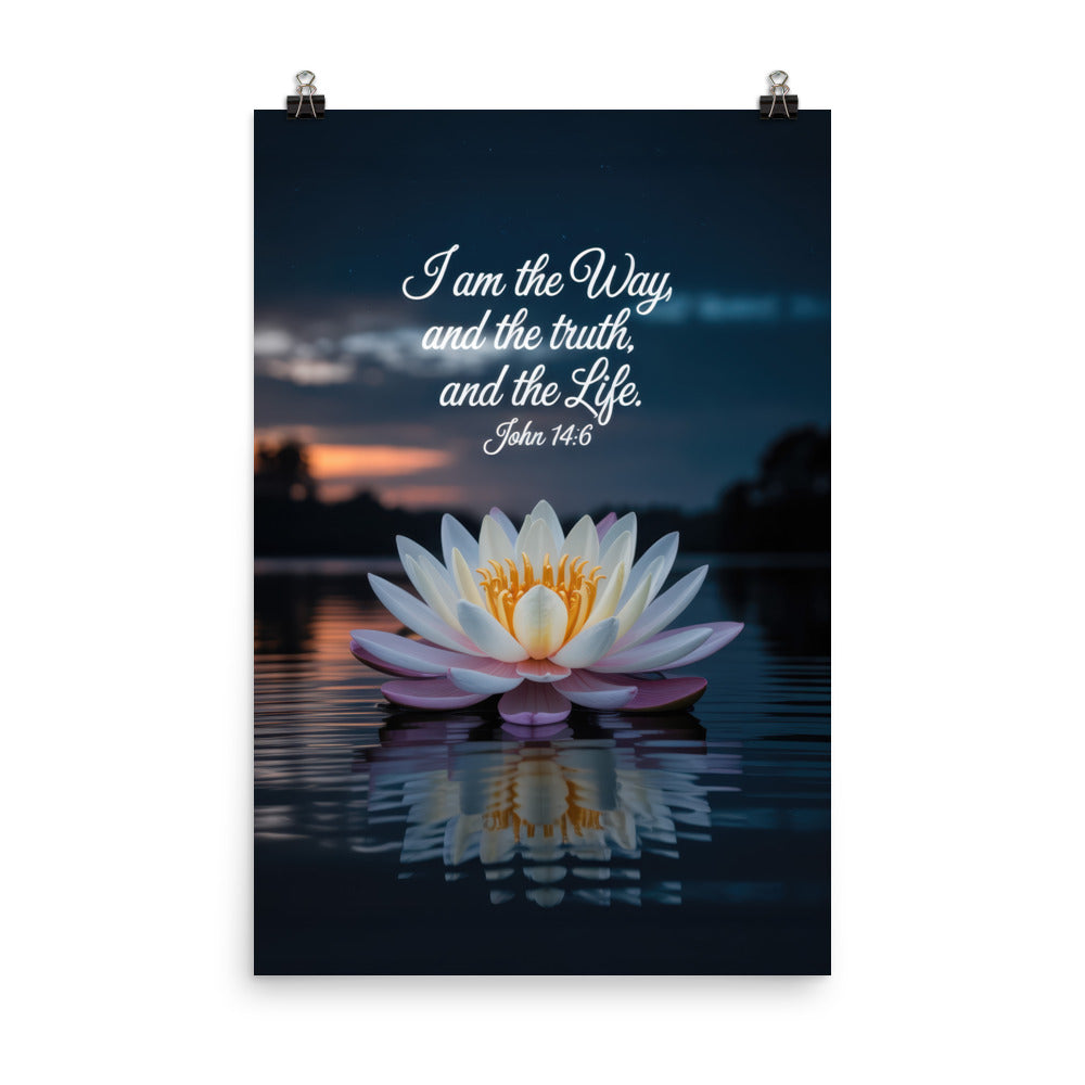 John 14:6 Bible Verse The Father Premium Luster Photo Paper Poster 24″×36″