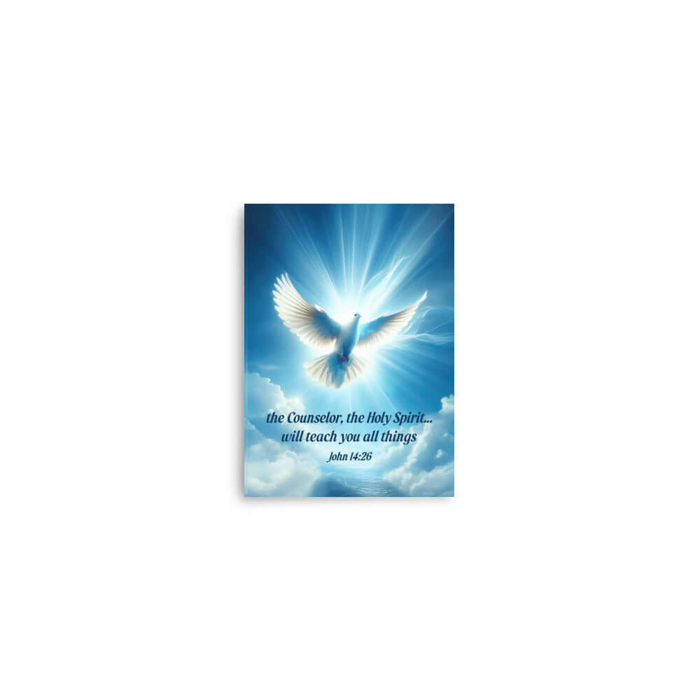 John 14:26 Bible Verse, Holy Spirit Dove Premium Luster Photo Paper Poster Wall Art