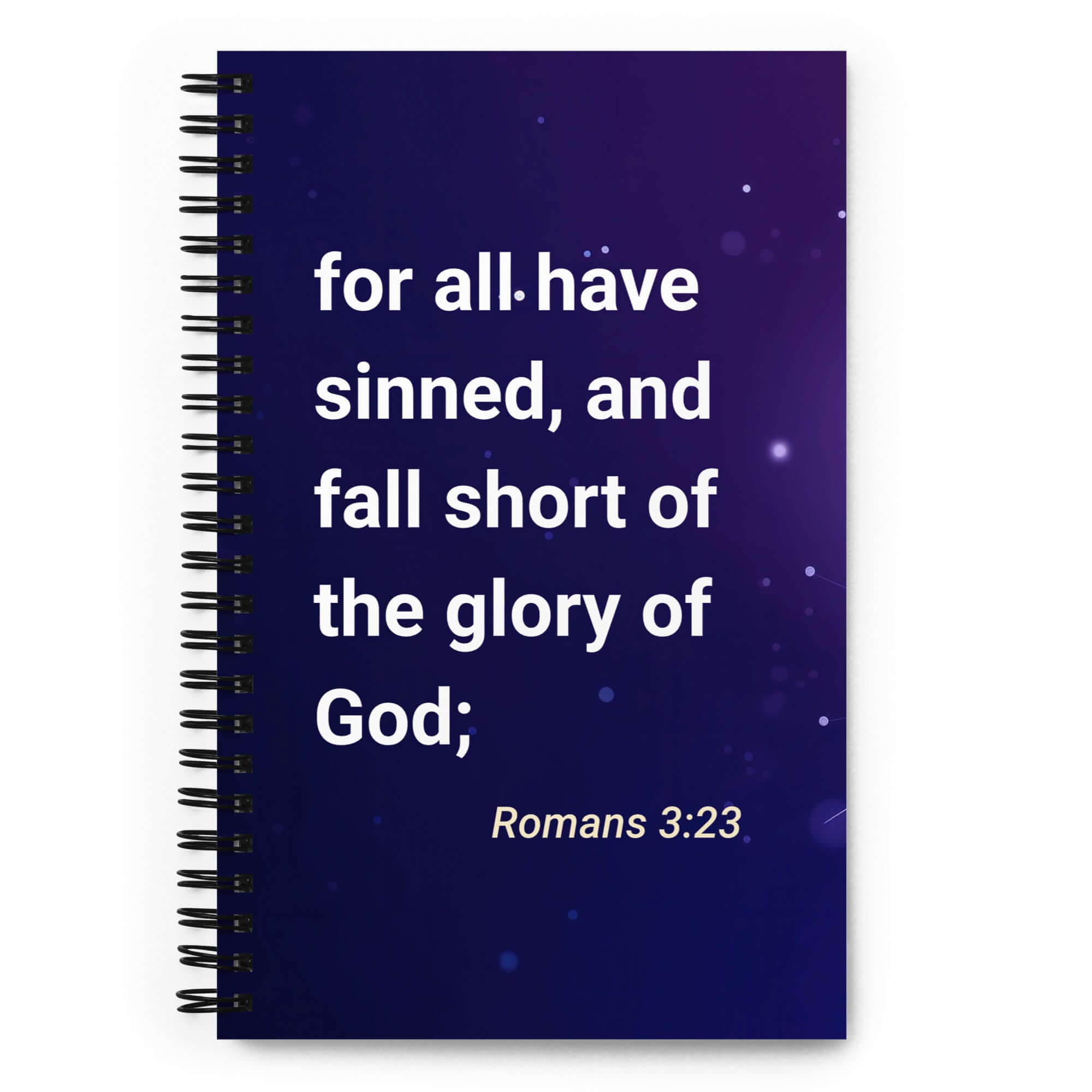 Romans 3:23 Bible Verse, all have sinned Spiral Notebook Stationery Default Title